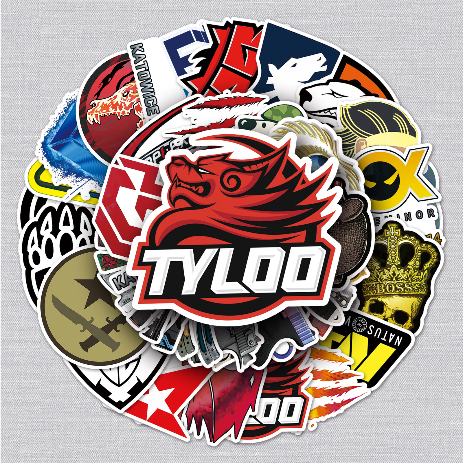 

Виниловые наклейки КС ГО DW SHOP, набор наклеек Counter Strike 52 шт., STICKER