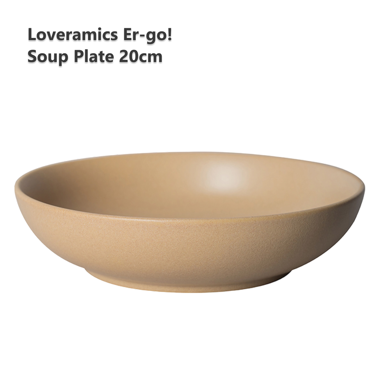 Тарелка Loveramics Er-go! 20cm Soup Plate (S), Matte Sand