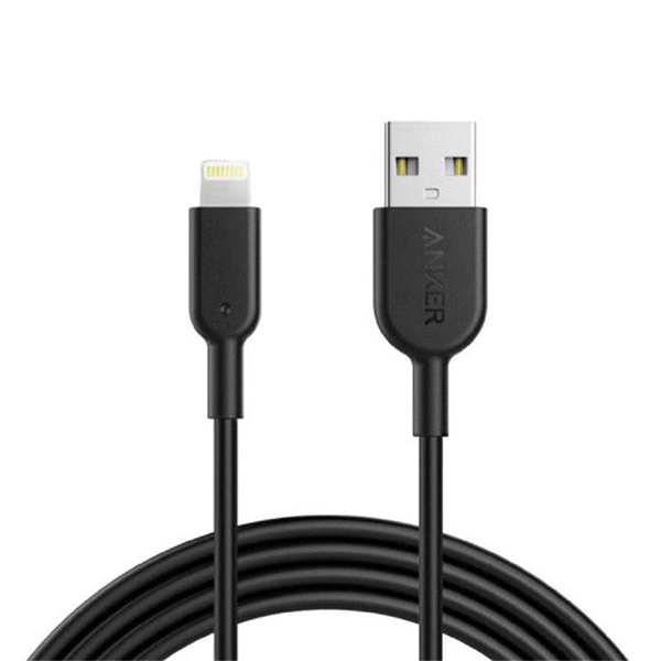 

Кабель Anker PowerLine II USB-A - Lightning 0.9 м (A8432H12) черный