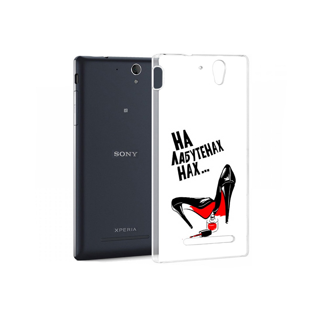 

Чехол MyPads Tocco для Sony Xperia C3 на лабутенах (PT18760.251.493), Прозрачный, Tocco