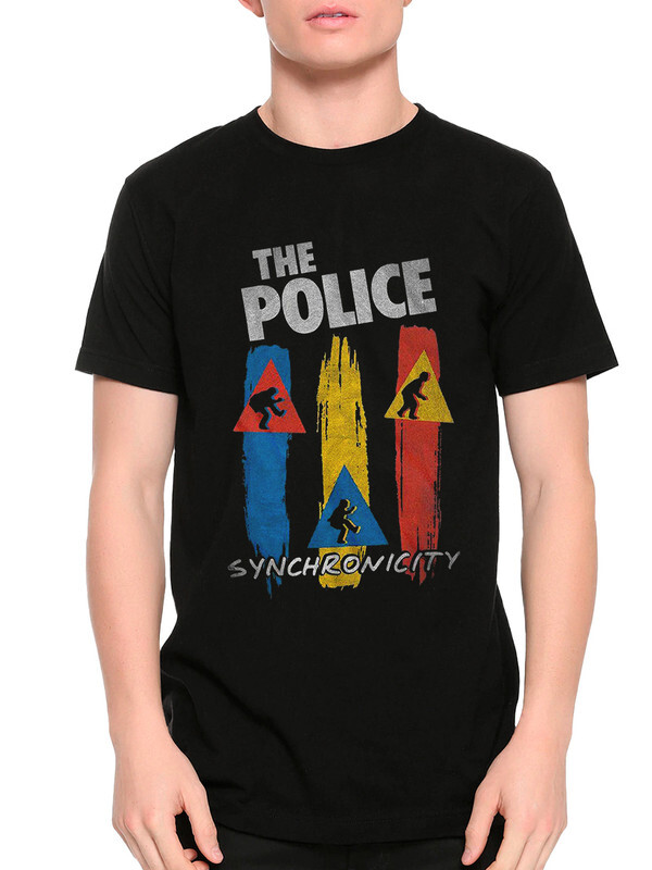 фото Футболка мужская design heroes the police - synchronicity черная xs