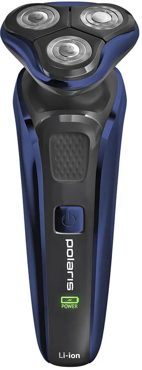 

Электробритва Polaris PMR 0309RC wet/dry PRO 5 blades+, синий и черный