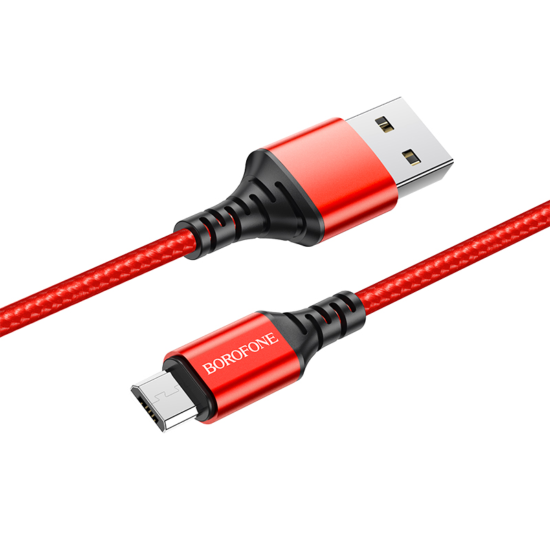 фото Кабель usb - usb borofone 1 м красный