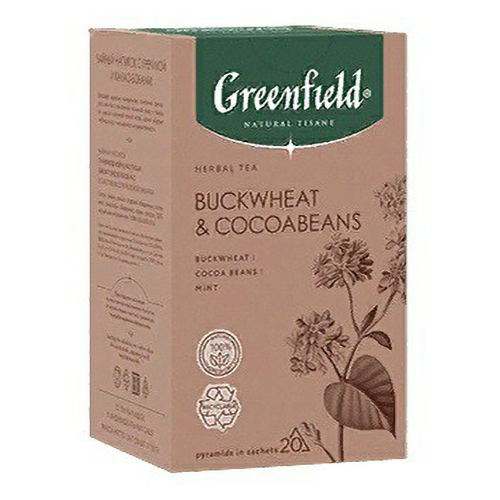 фото Чайный напиток травяной greenfield natural tisane buckwheat & cocoabeans 1,8 г х 20 шт