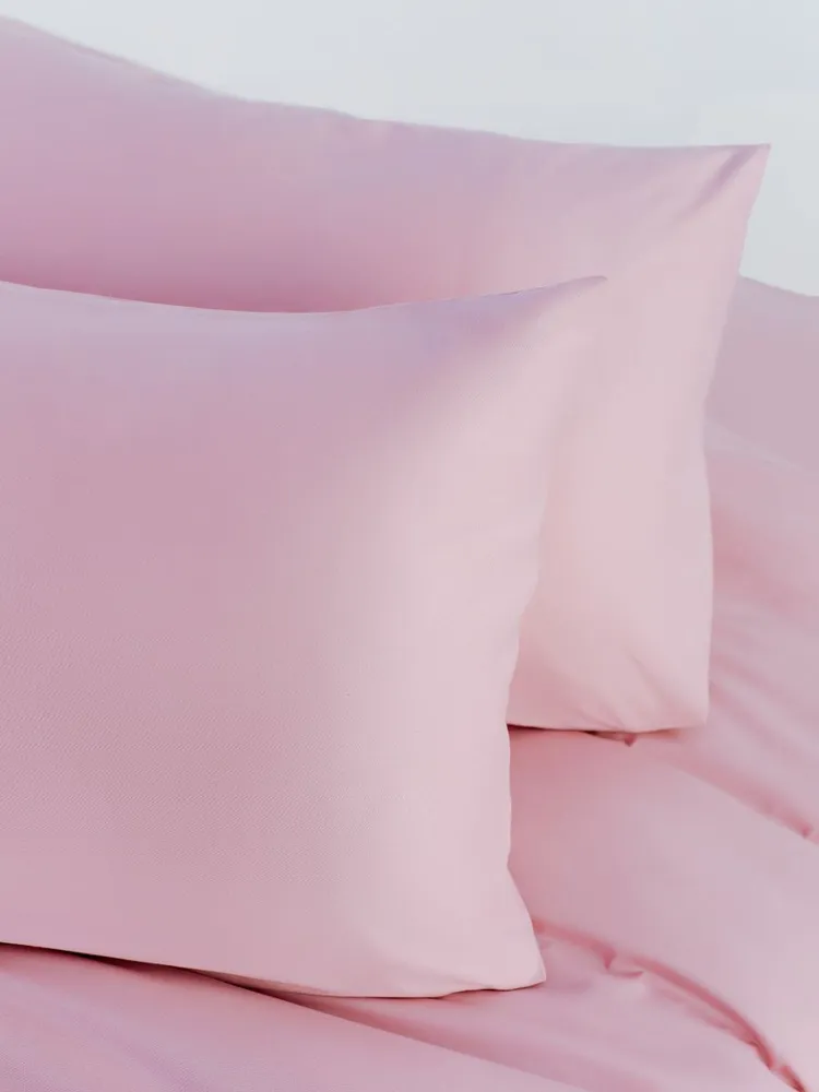 

Постельное белье сатин GoodNight Scandi евро King розовый, Scandi