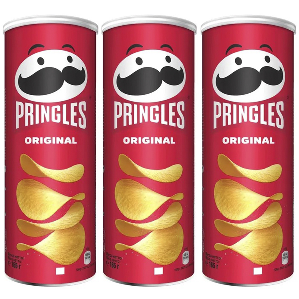 

Чипсы картофельные Pringles Original, 3 шт по 165 г