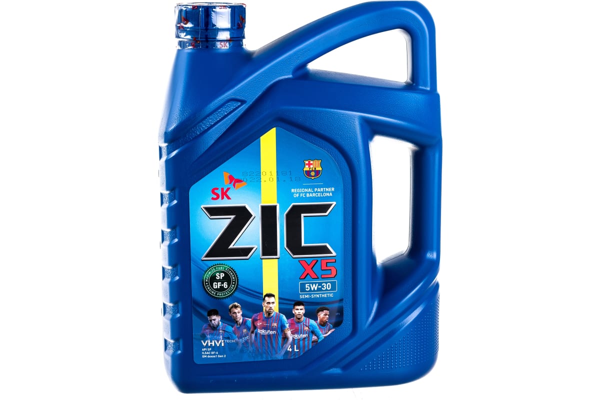 Моторное масло ZIC X5 5W30 4 л