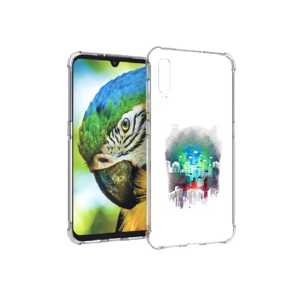 

Чехол MyPads Tocco для Xiaomi Mi 9 город в свечении (PT126035.255.296), Прозрачный, Tocco
