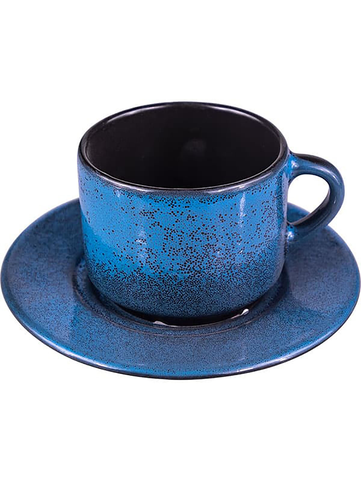 Чайная пара Борисовская Керамика Млечный путь фарфор 200 мл синий