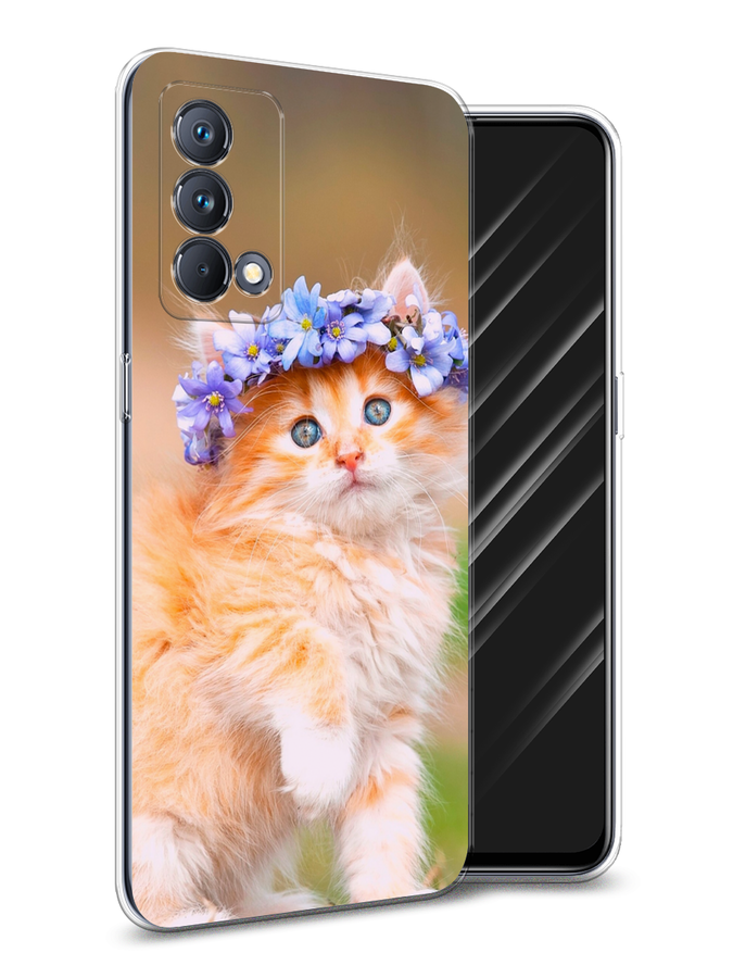 

Чехол Awog на Realme GT Master Edition "Рыжий кот в венке", Разноцветный, 2510450-1