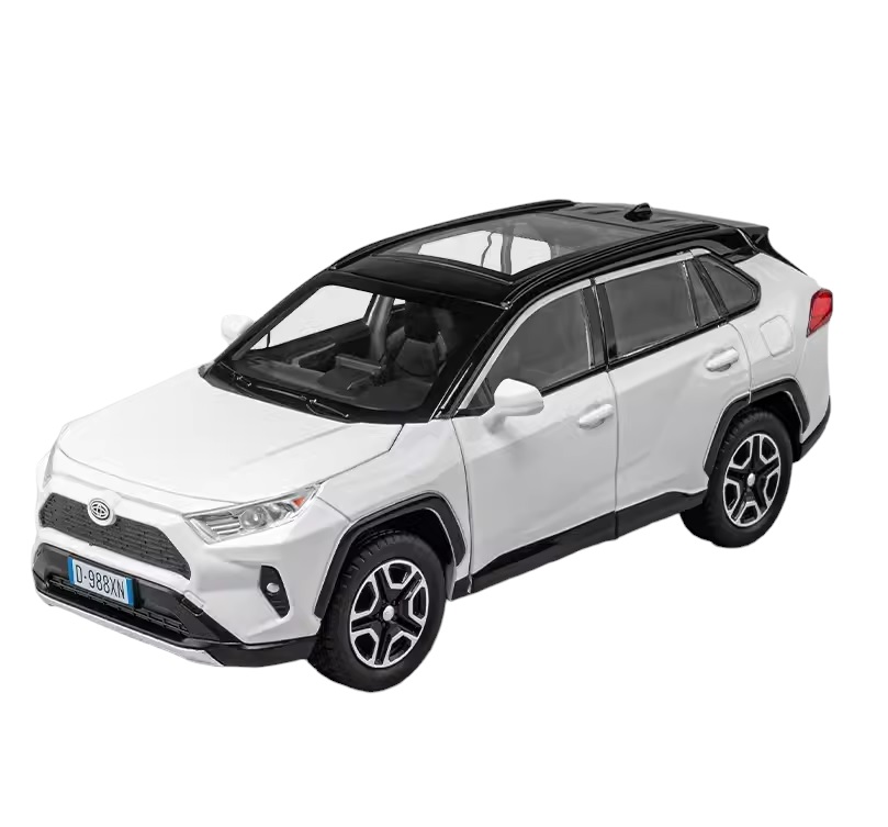 Модель металлическая Toyota RAV-4 1:24 звук, свет, клаксон, белый многомерная модель человека полная система восстановления здоровья быстрое исцеление тела