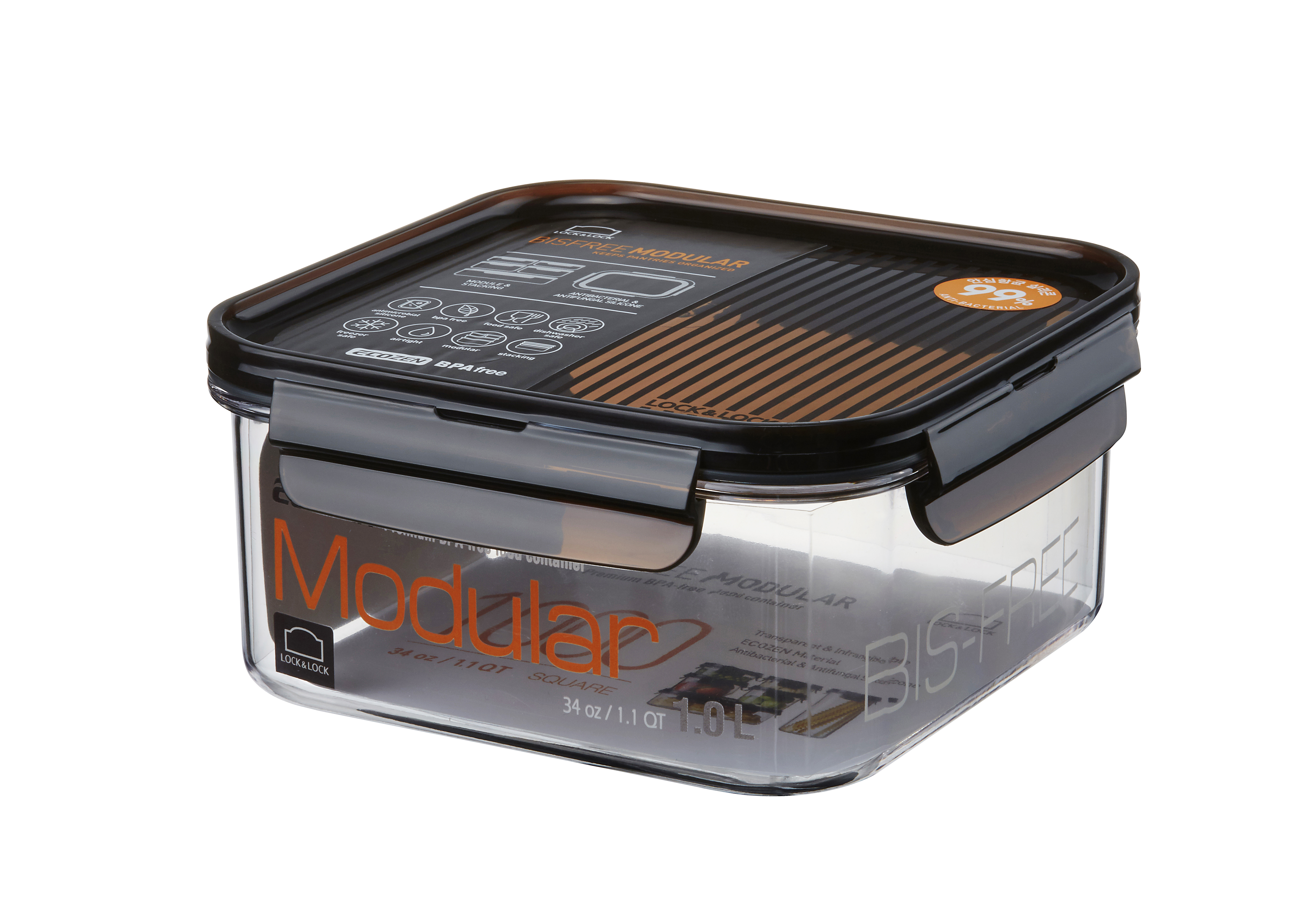 Контейнер для еды LocknLock Modular 1 л прозрачный