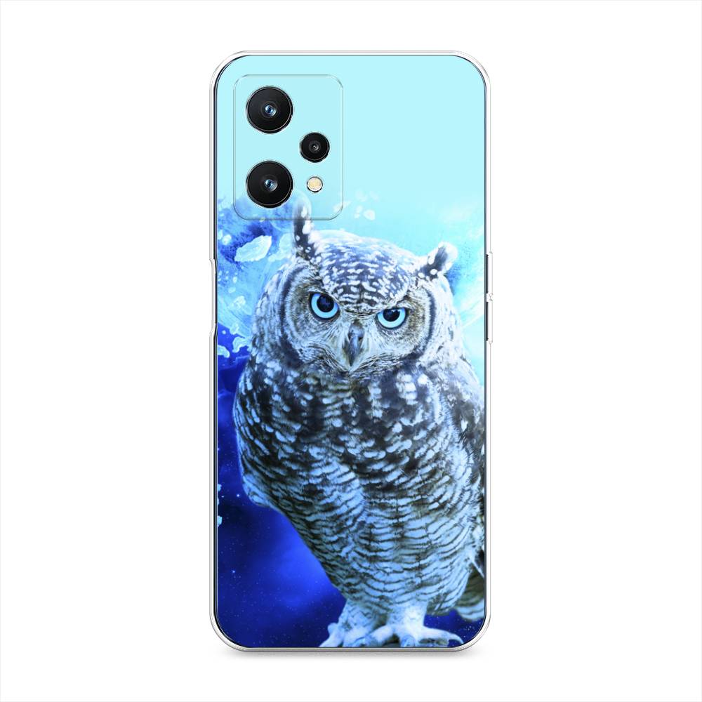 

Силиконовый чехол "Сова арт 7" на Realme 9 5G, Синий;голубой
