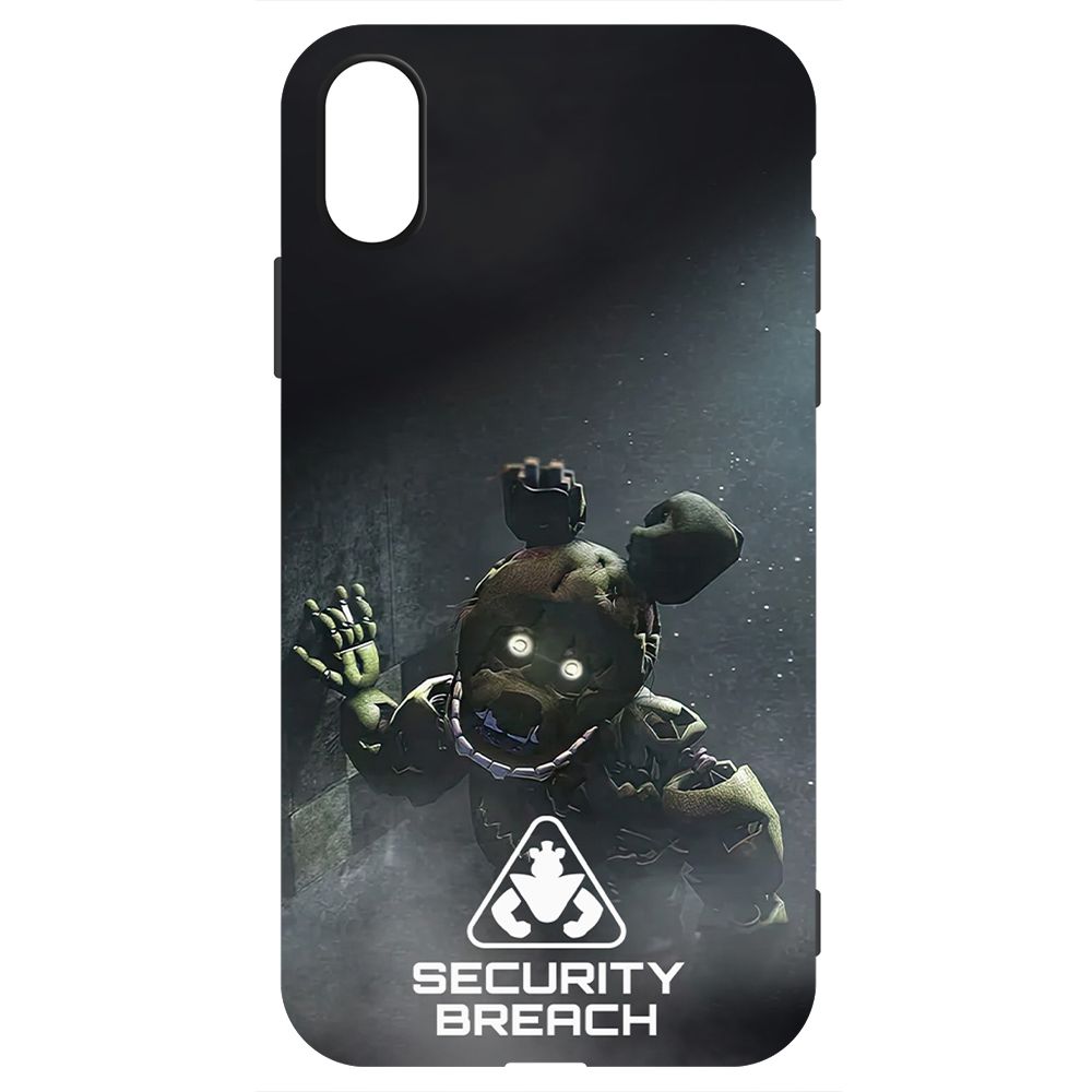 

Чехол-накладка Krutoff Soft Case ФНАФ - Нарушение безопасности для iPhone X черный