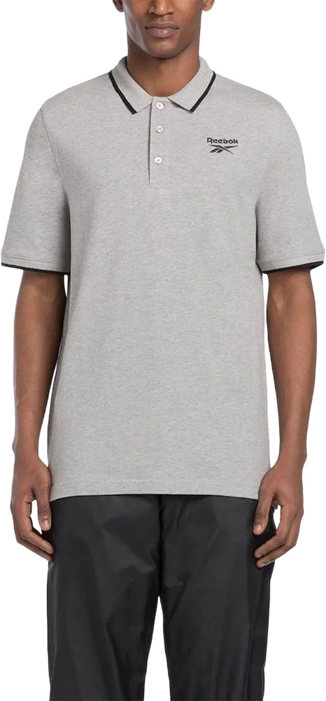 

Футболка мужская Reebok REEBOK IDENTITY PIQUE POLO серая 2XL, Серый, REEBOK IDENTITY PIQUE POLO