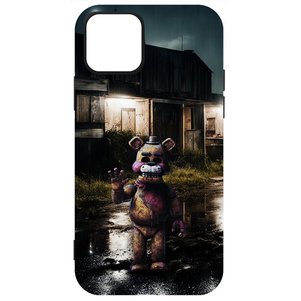 

Чехол-накладка Krutoff Soft Case ФНАФ - Фредди под дождем для iPhone 12 Pro Max черный