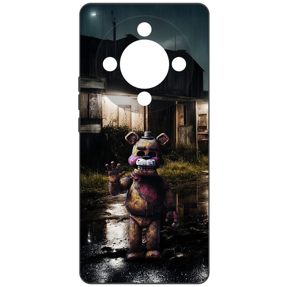 

Чехол-накладка Krutoff Soft Case ФНАФ - Фредди под дождем для Honor X9b черный