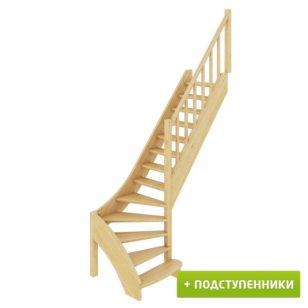 

Лестница Profi Hobby ЛС-07м/3 П с подступенками сосна (4 уп), Бежевый, ЛС-07м