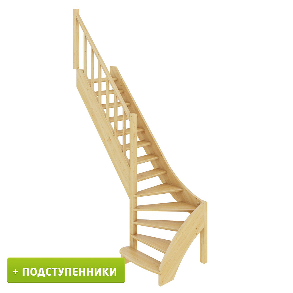 

Лестница Profi Hobby ЛС-07м/3 Л с подступенками сосна (4 уп), Бежевый, ЛС-07м