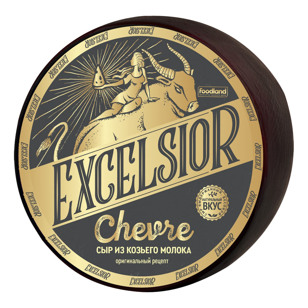 

Сыр твердый Excelsior Chevre 50% +-300 г