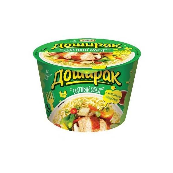 Лапша Доширак Сытный обед со вкусом курицы быстрого приготовления 110 г