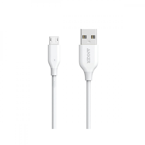 Кабель Anker Powerline Micro USB 0.9 м (A8132H21) белый