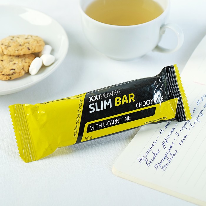 

Батончик "Slim Bar" с L-карнитином, 50 г Шоколад / шоколадная глазурь