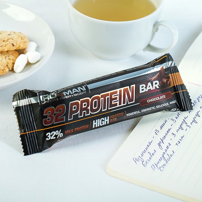 

Батончик "32 Protein" . 50 г шоколад/тёмная глазурь