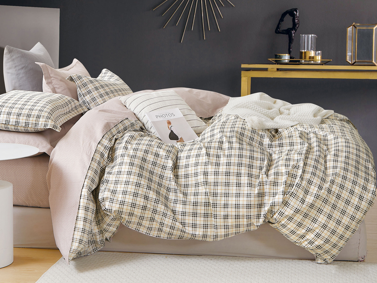 

Комплект постельного белья Cleo Satin de Luxe Евро сатин, наволочки 50х70 и 70х70, Satin de Luxe