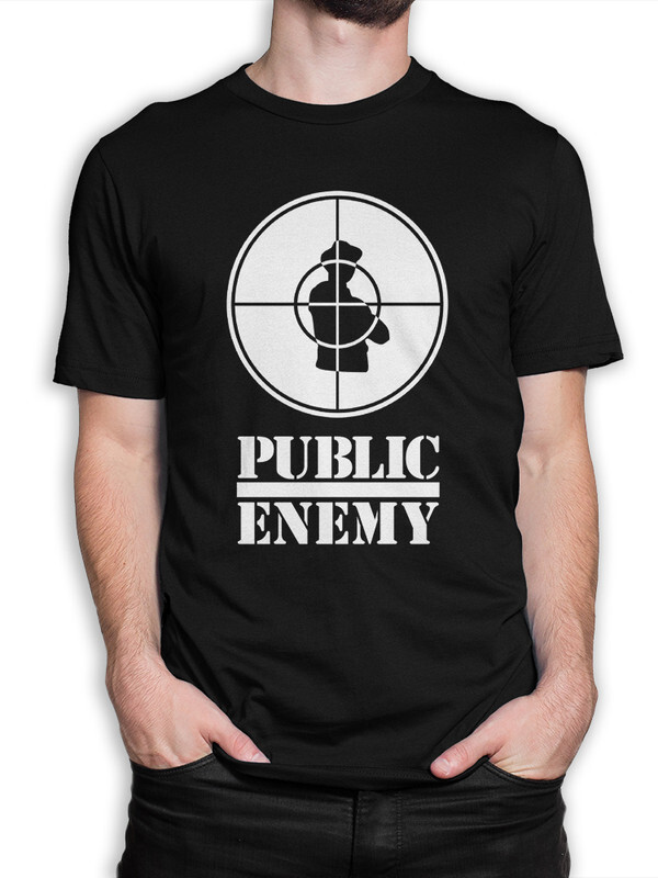 фото Футболка мужская design heroes public enemy черная xl