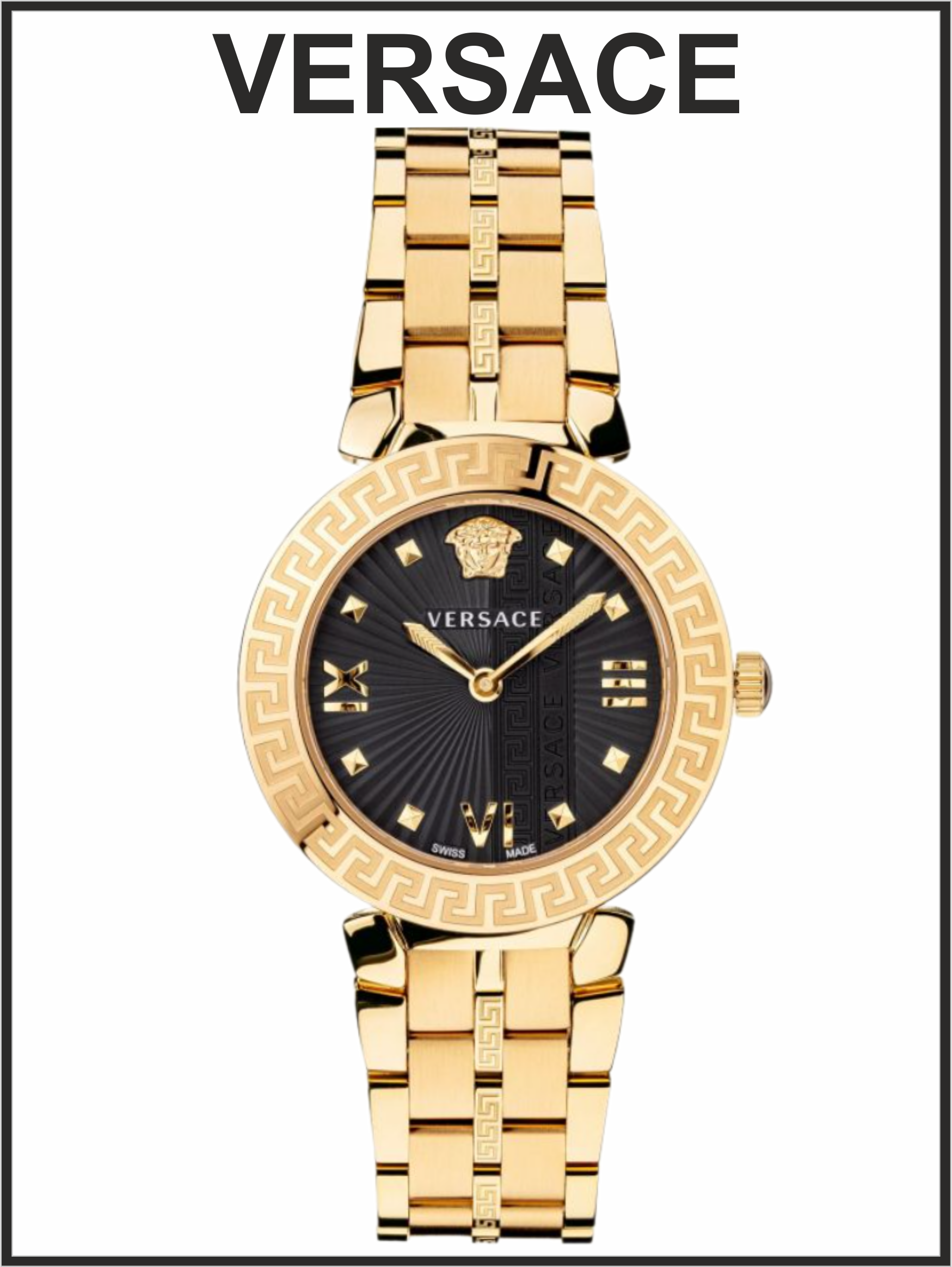 Наручные часы женские VERSACE VEZ600521 золотистые