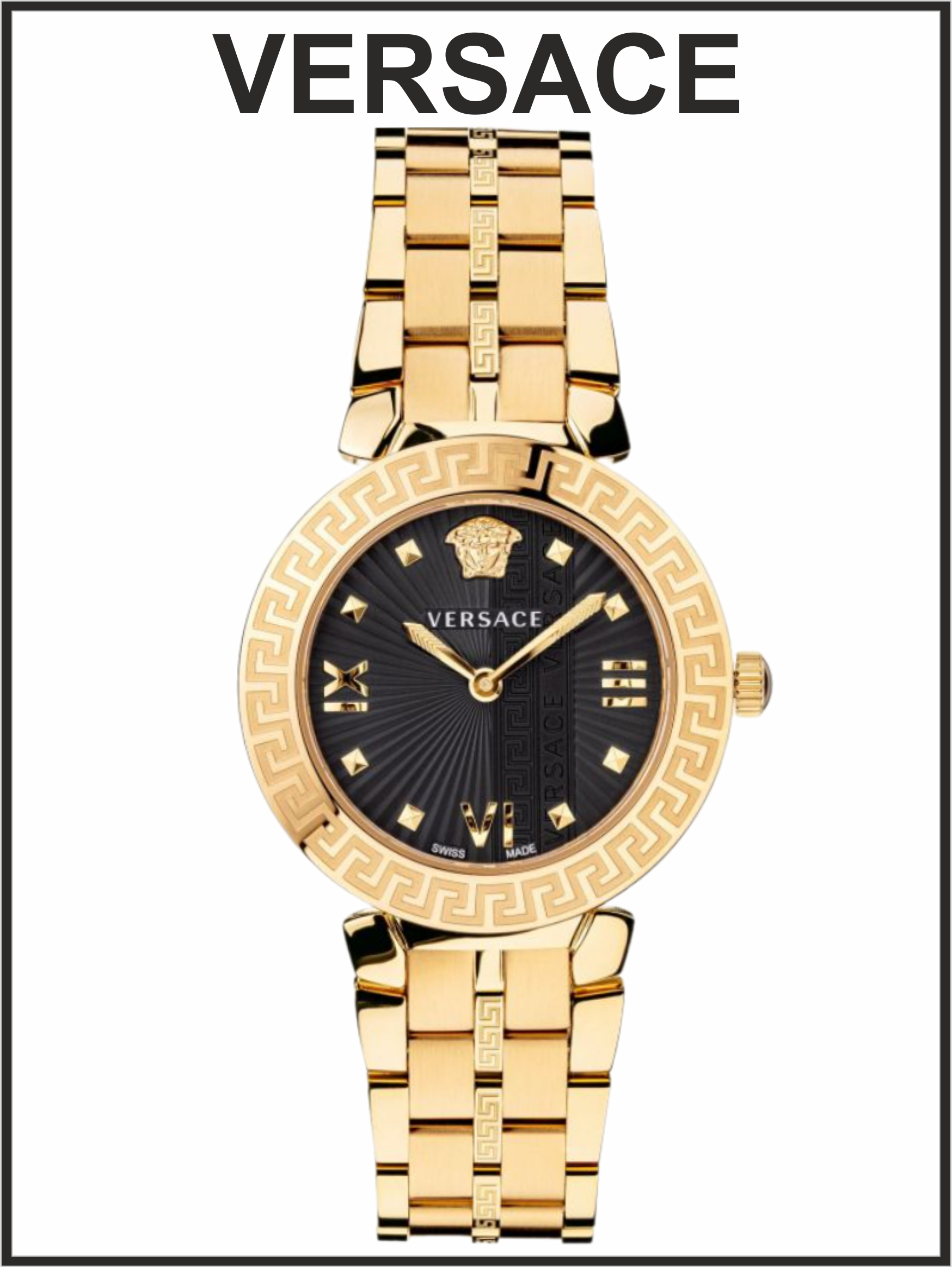 

Наручные часы женские VERSACE VEZ600521 золотистые, VEZ600521