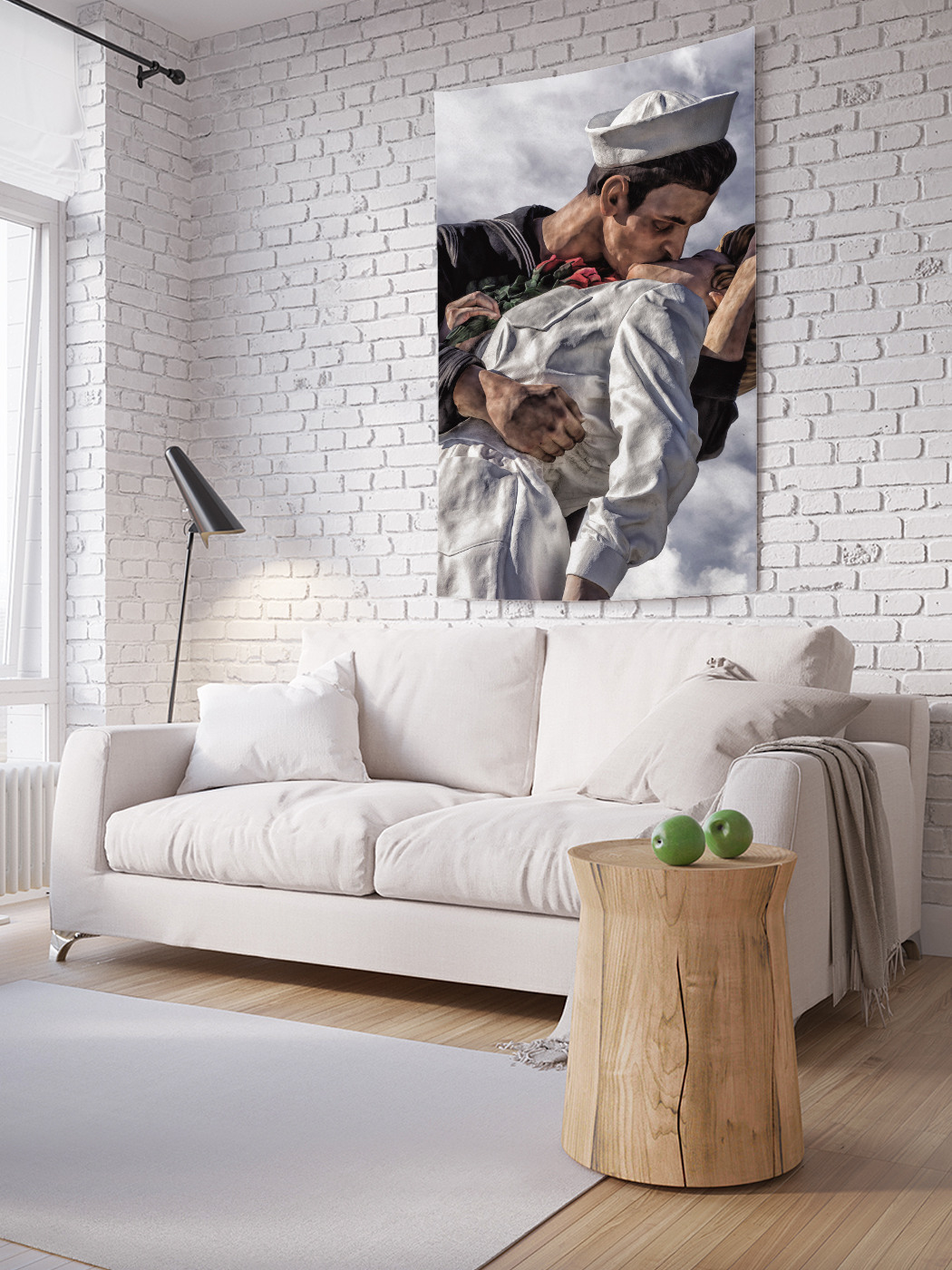 

Вертикальное фотопанно на стену JoyArty Поцелуй моряка 150x200 см, Поцелуй моряка