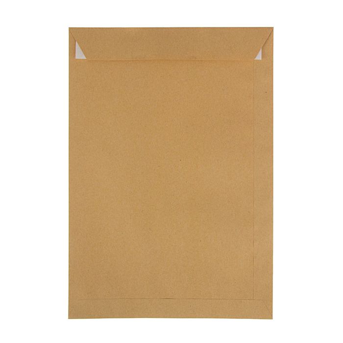 

Конверт почтовый крафт С4 силиконовая лента, 90 г/м 229x324 мм 25 шт