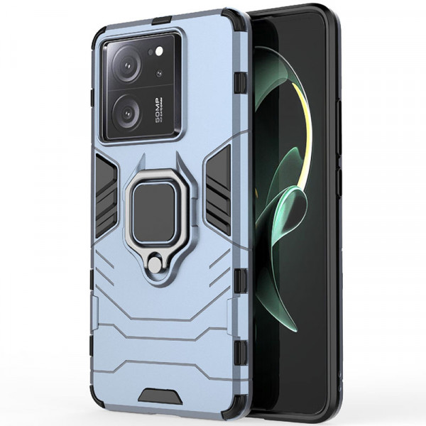 

Противоударный чехол Transformer Ring для Xiaomi Mi 13T / Mi13T Pro, светло-синий, Transformer Ring