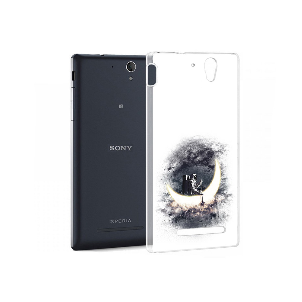 

Чехол MyPads Tocco для Sony Xperia C3 лунный путешественник (PT18760.251.448), Прозрачный, Tocco