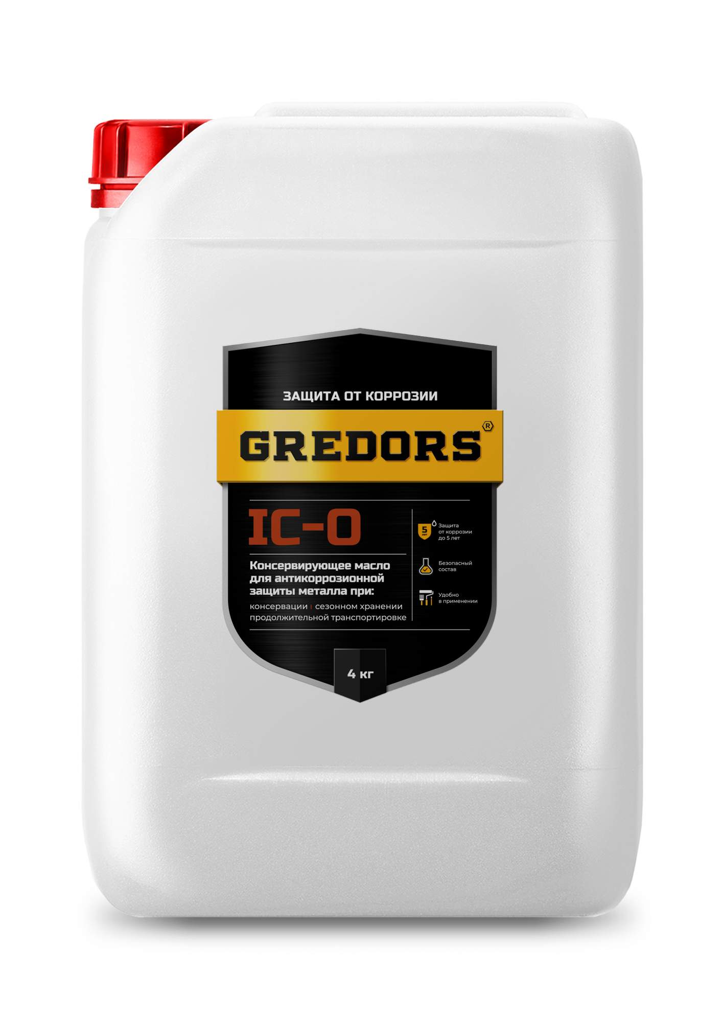 Консервирующее масло для защиты металла, GREDORS, IC-O 4 кг, 103134