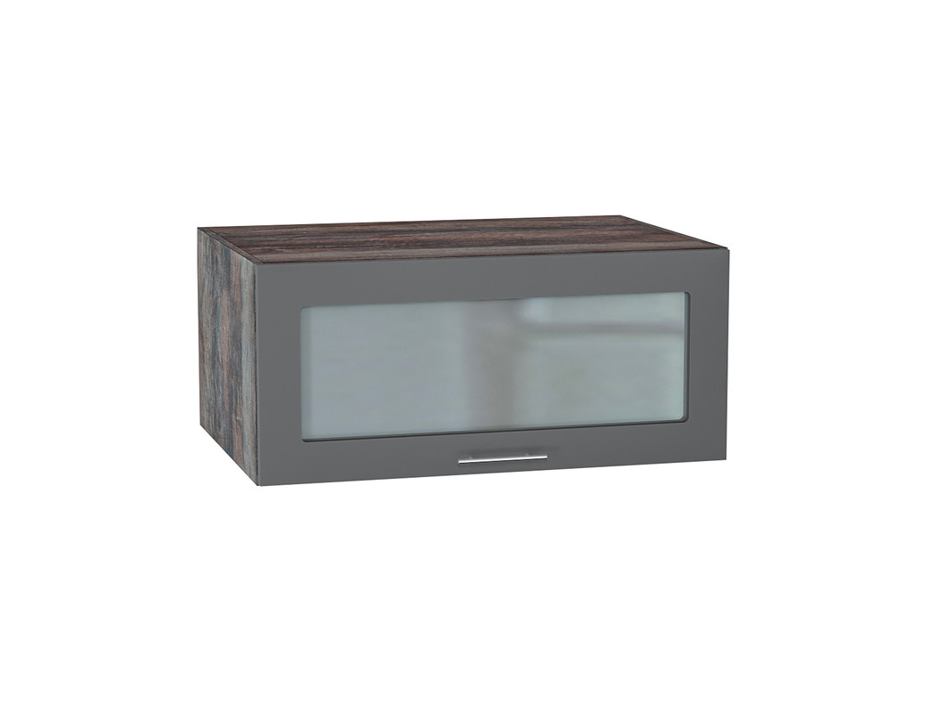 

Навесной шкаф горизонтальный 810 МС Валерия Сурская МДФ Дуб Кальяри/Монблан софт Ф88, Серый, Валерия