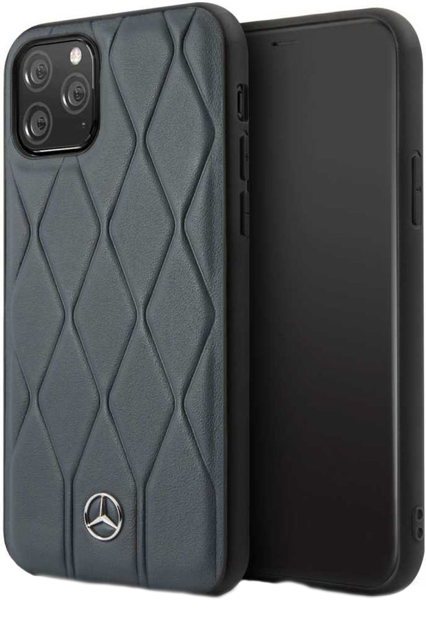 фото Чехол mercedes hard case, для apple iphone 11 pro max, темно-синий nobrand