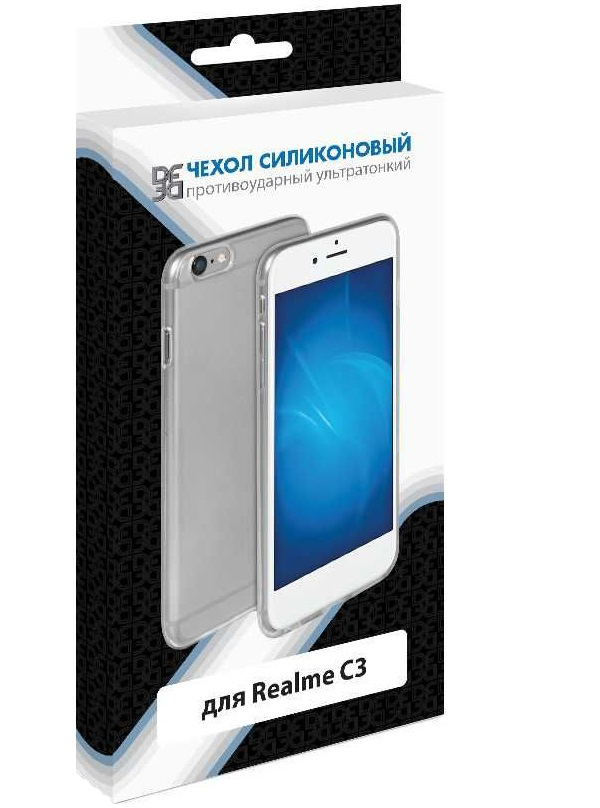 фото Чехол df rmcase-02, для realme c3, прозрачный