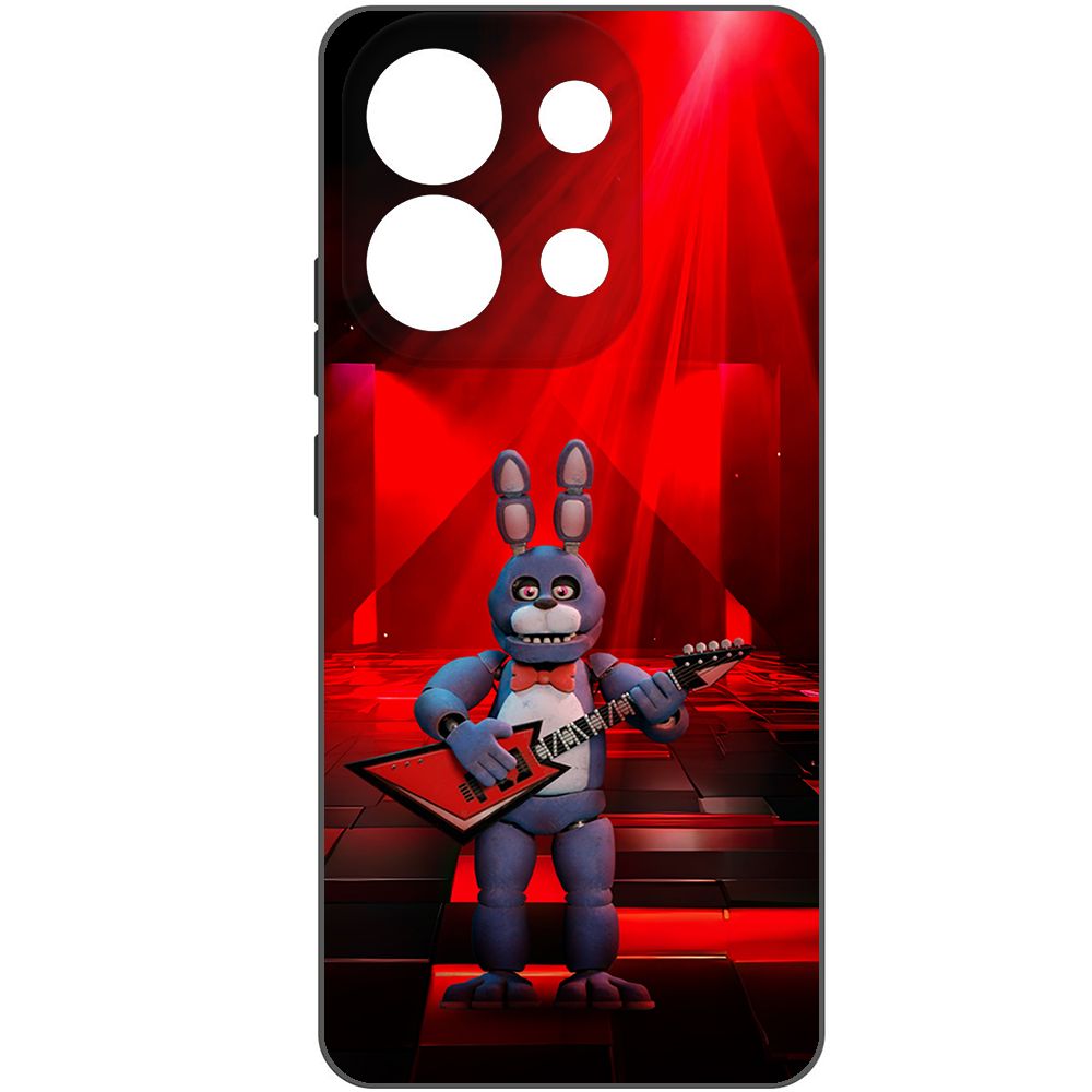 

Чехол-накладка Krutoff Soft Case ФНАФ - Бонни с гитарой для Xiaomi Redmi Note 13 4G черный
