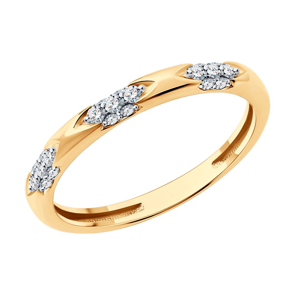 

Кольцо из золота р. 16 Diamant 51-210-02035-1, бриллиант, 51-210-02035-1