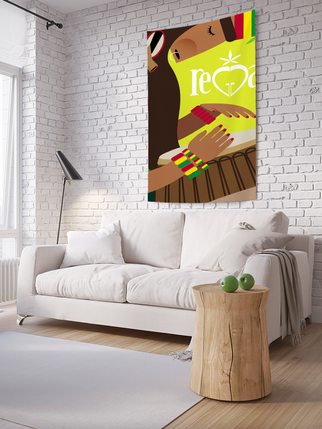 

Вертикальное фотопанно на стену JoyArty В ритме регги 150x200 см, В ритме регги