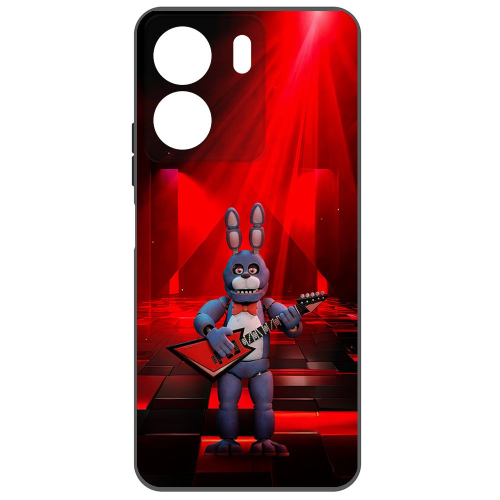 

Чехол-накладка Krutoff Soft Case ФНАФ - Бонни с гитарой для Xiaomi Poco C65 черный