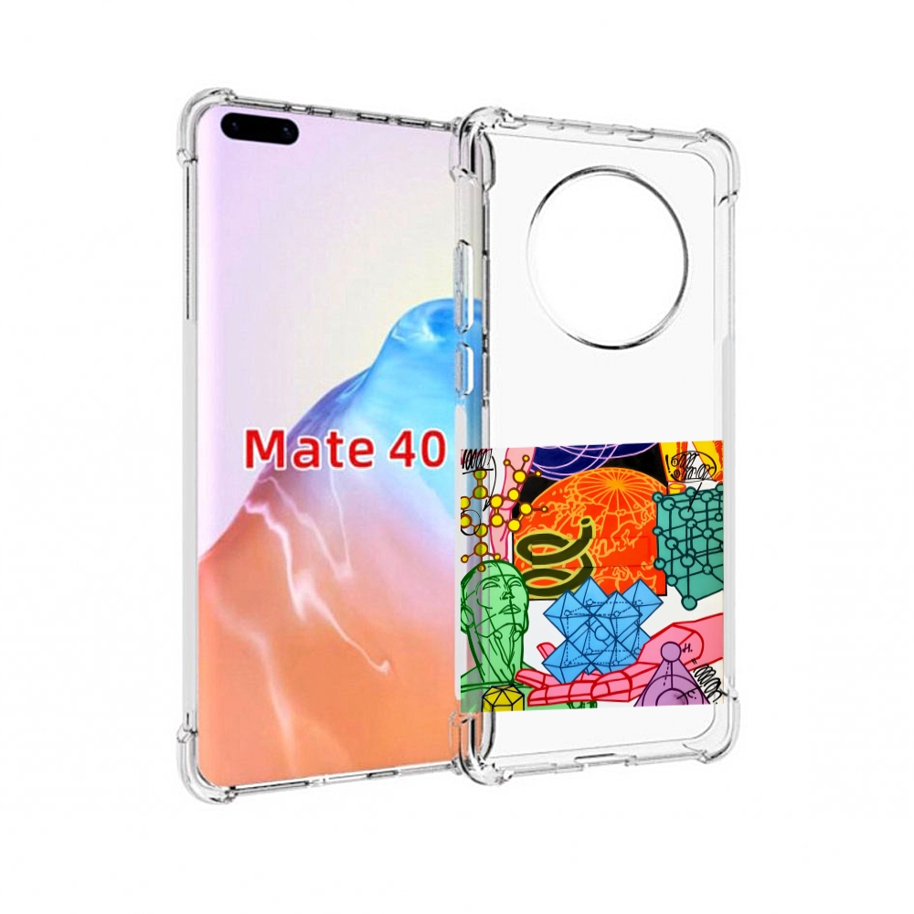 

Чехол MyPads Tocco для Huawei Mate 40 физика-химия, Прозрачный, Tocco