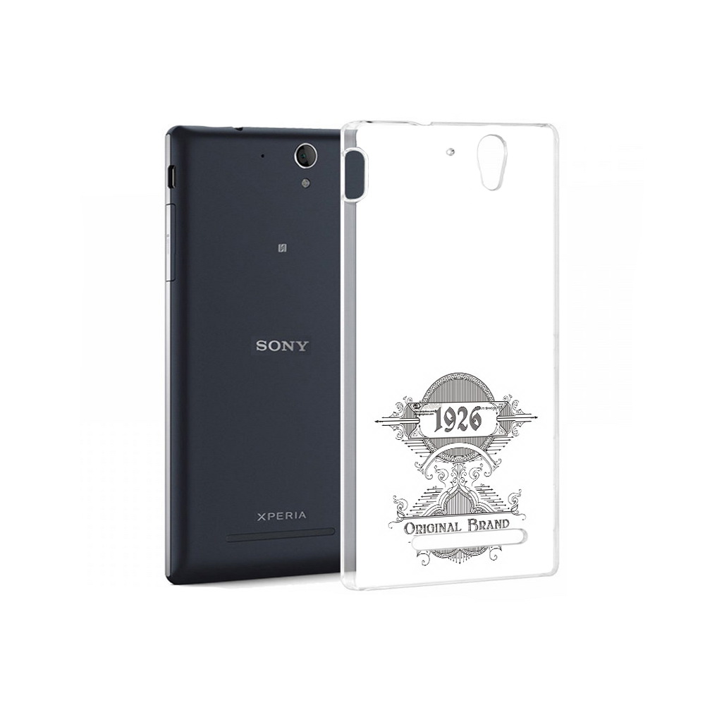 

Чехол MyPads Tocco для Sony Xperia C3 логотип черно белый (PT18760.251.446), Прозрачный, Tocco