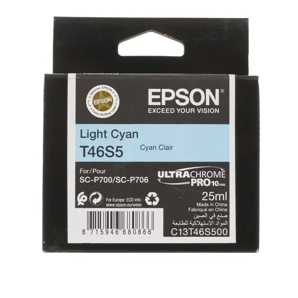 

Картридж для лазерного принтера Epson T46S (C13T46S500) голубой, оригинальный, T46S