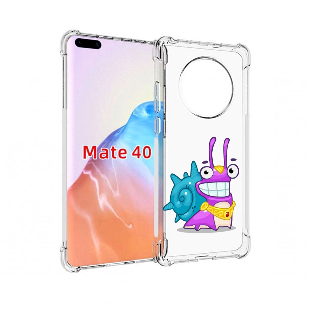 

Чехол MyPads Tocco для Huawei Mate 40 улитка-принц, Прозрачный, Tocco
