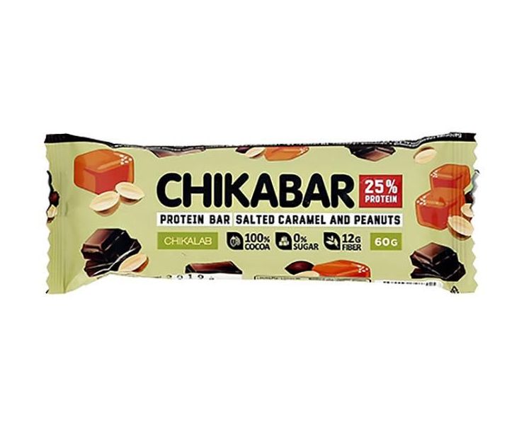 

Батончик Chikalab Chikabar протеиновый арахис-карамель 60 г