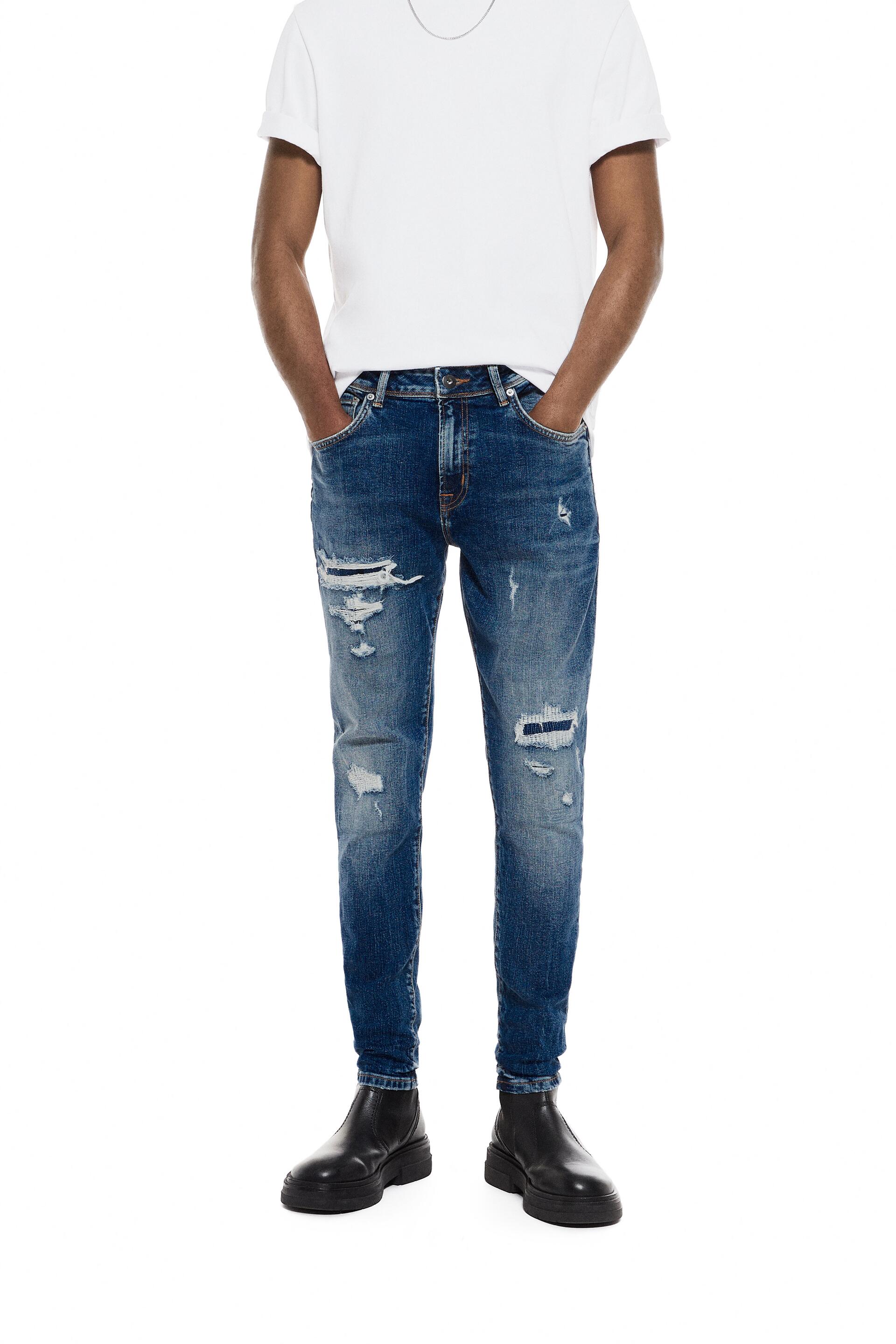 

Джинсы мужские ZARA 05585411 синие 40 (доставка из-за рубежа), Синий, 05585411